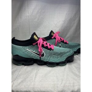 Nike Air VaporMax Flyknit 3 Igloo Hyper Violet AJ6900-300 Mens Green‎ Black Pink